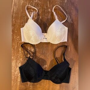 Set of 2 Christian Siriano Lace Bras. Like New. Size 32B. $8